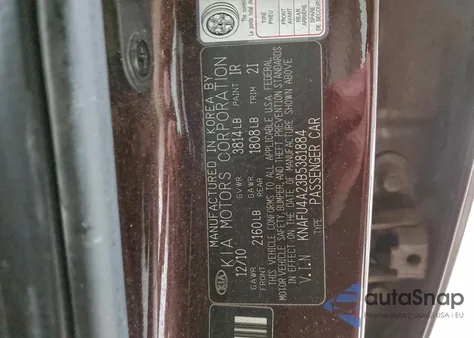 2011 Kia Forte Ex из США, поврежденный, VIN KNAFU4A23B5381884